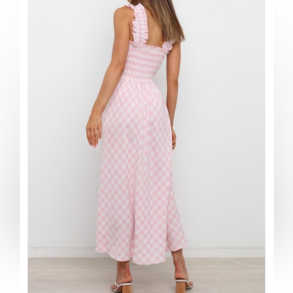 Petal & Pup Pink Check Smocked Dress - Picture 2 of 10